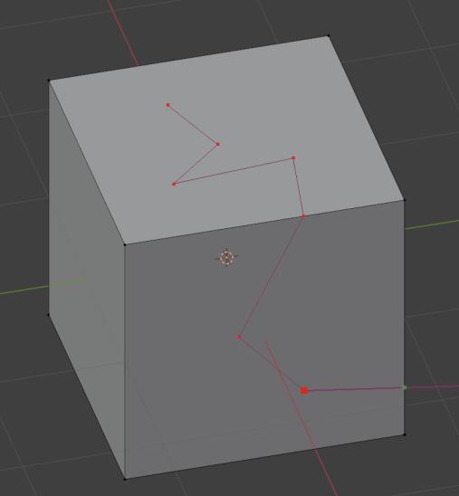 Tracé de coupe avec plusieurs points, exemple 1