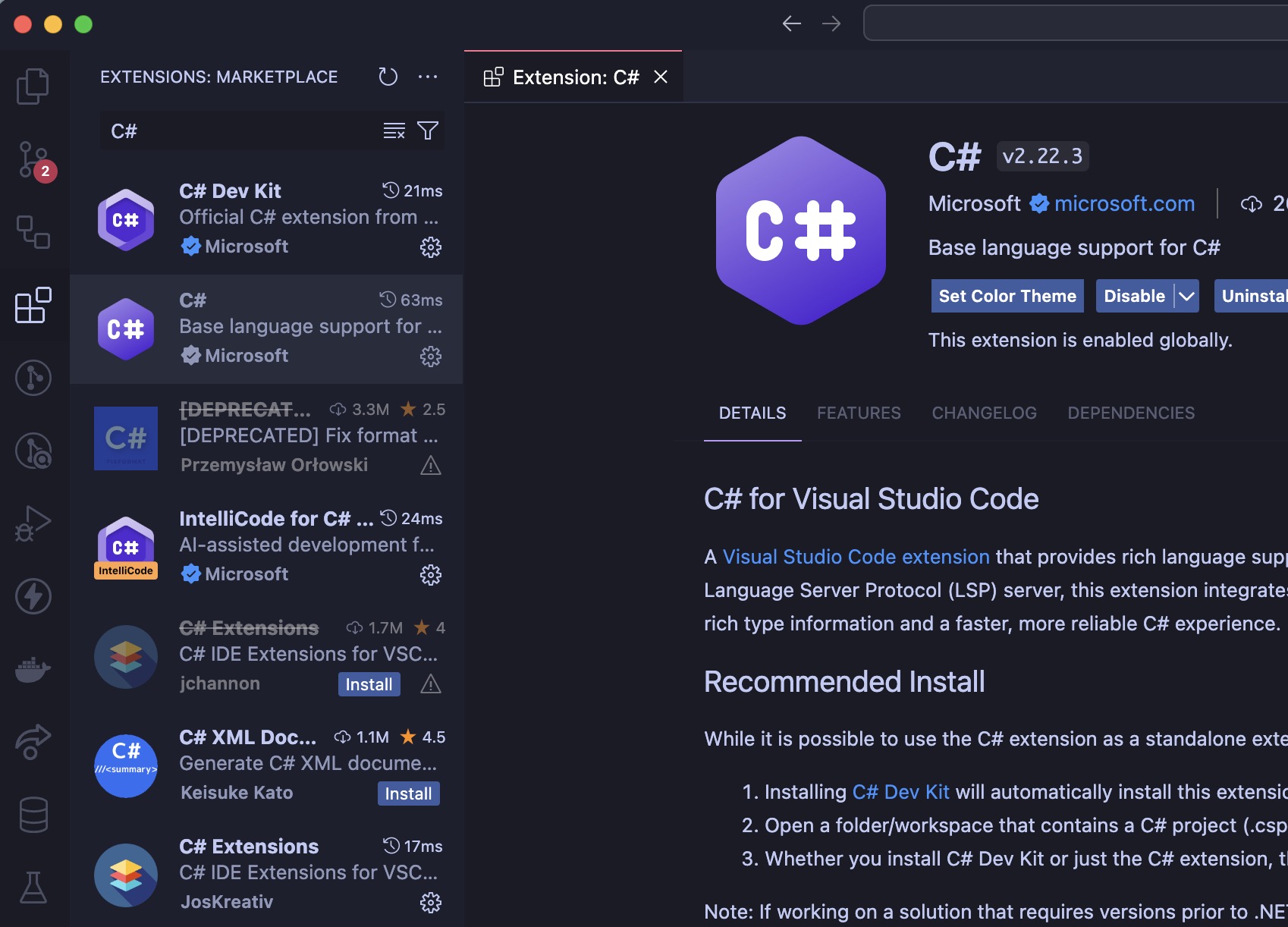 Extension C#